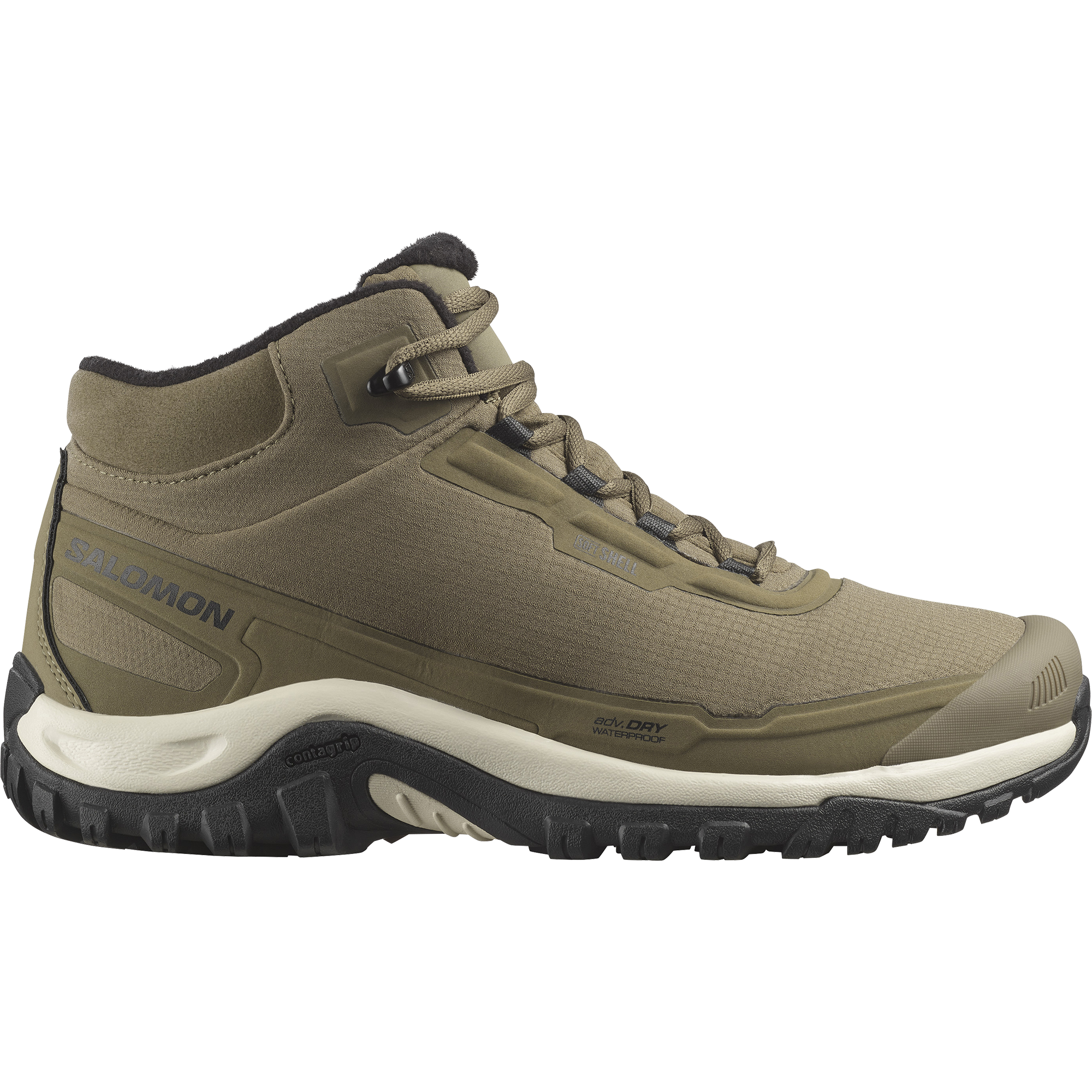 Buty zimowe męskie Salomon SHELTER WATERPROOF Stone Gray/Black/Rainy